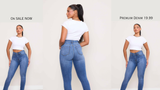 WOMEN DENIM & TURQUOISE JEWELRY