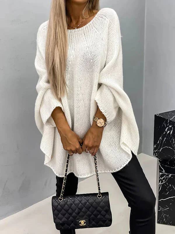 Women Oversized Sweater Tunic