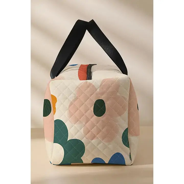 Women Flower Print Large Duffel Bag