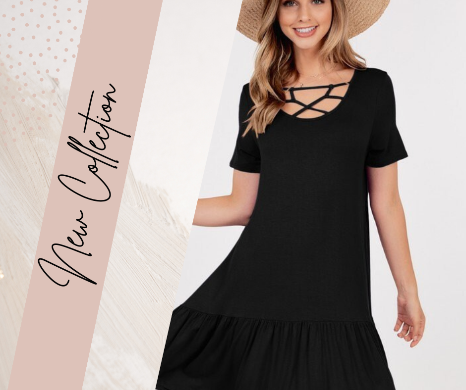 Women Bird cage front Dress