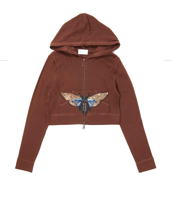 Girls Long Sleeve Top - Zip Up Jacket - Dragon Fly