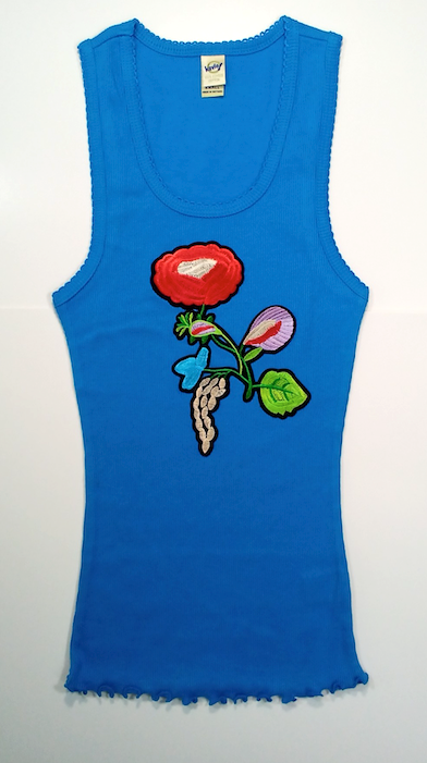 Girls Sleeveless Top - Flower