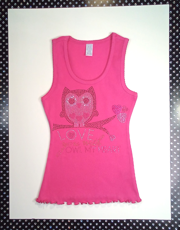 Girls Sleeveless Top - Owl