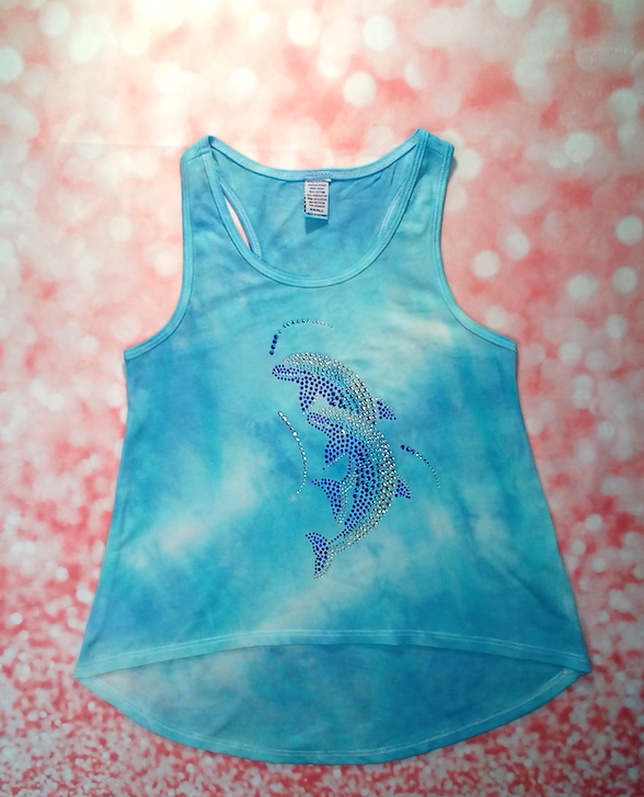 Girls Sleeveless Top - Dolphin