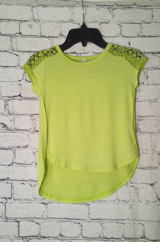 Girls Short Sleeve Top - Lace