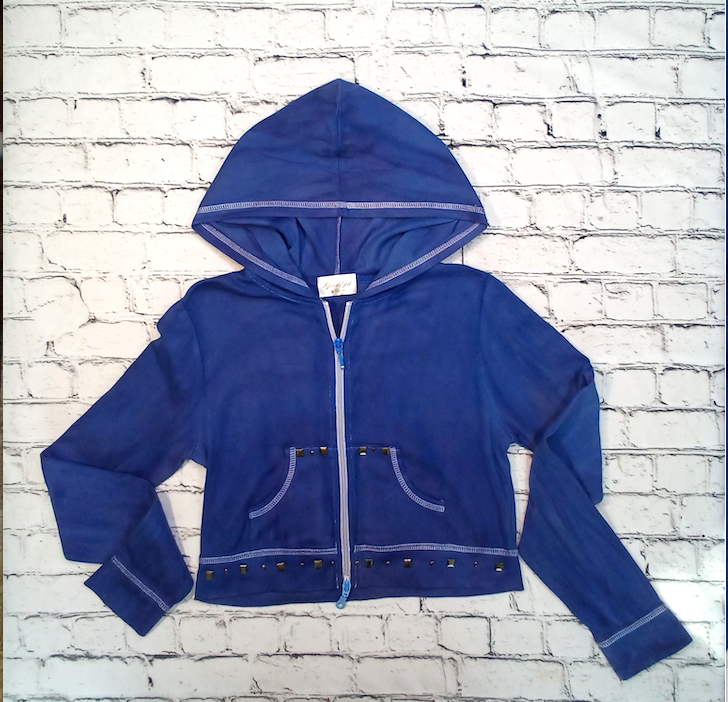 Girls Long Sleeve Top - Zip Up Jackets - Butterfly