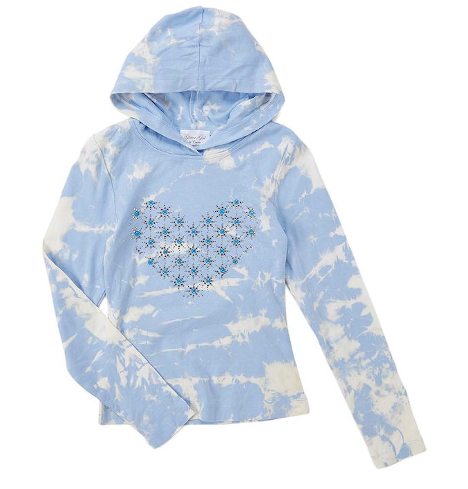 Girls Long Sleeve Pull Over Hoodie