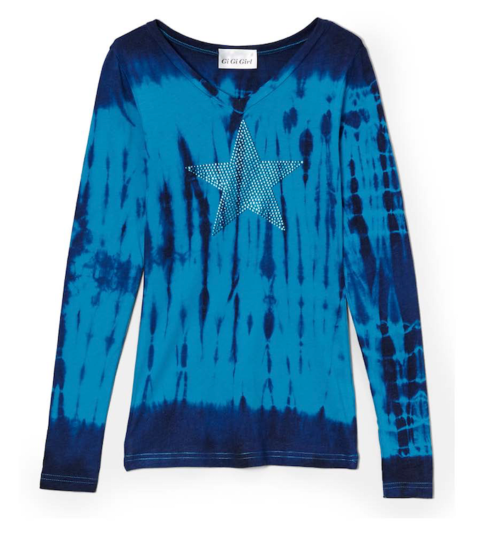 Girls Long Sleeve Top - Sequin Star