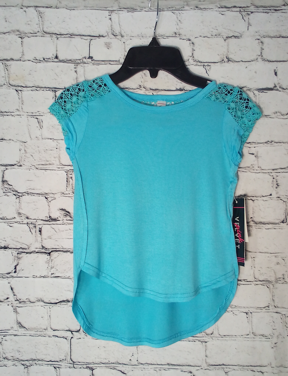Girls Short Sleeve Top - Lace