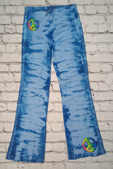 Girls Pants - Tie Dye - Peace Sign