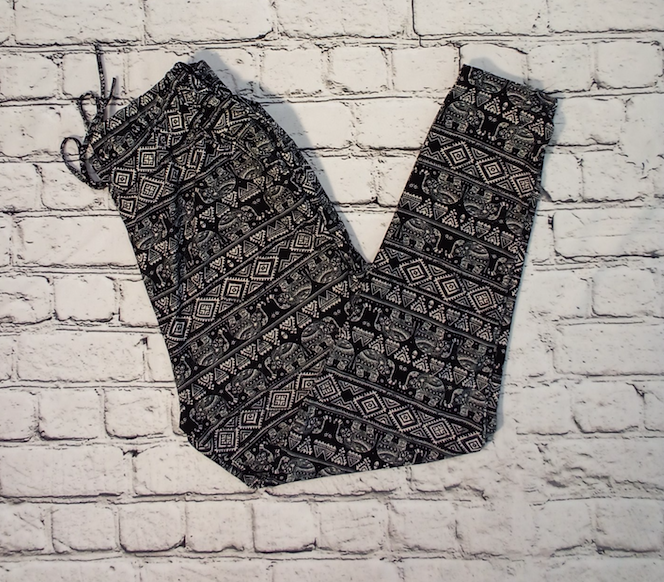 Girls Jogger Pant - Elephant Print By Glitter Girl