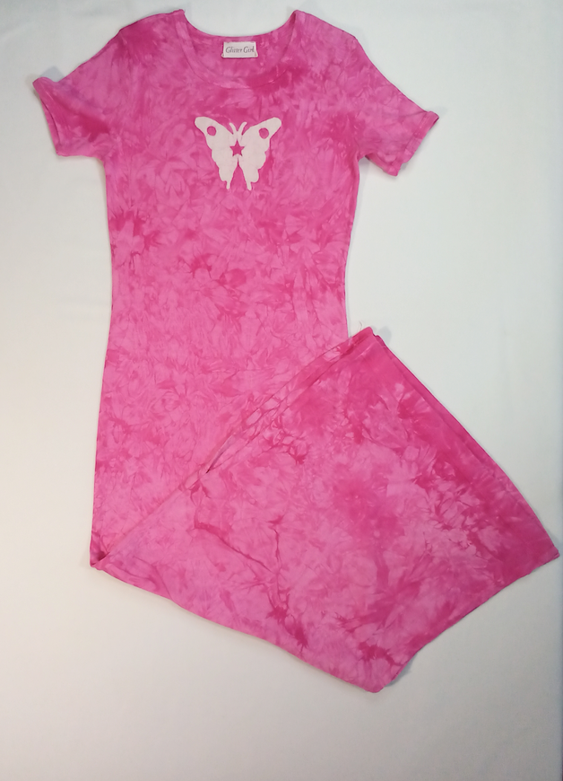 Girls Maxi Dress - Batik Butterfly
