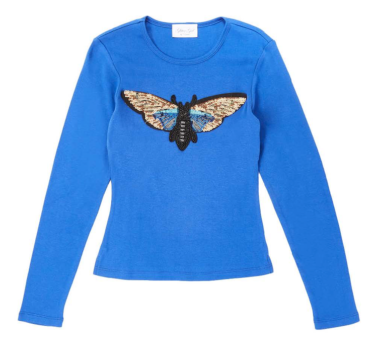 Girls Long Sleeve Top - Dragon Fly