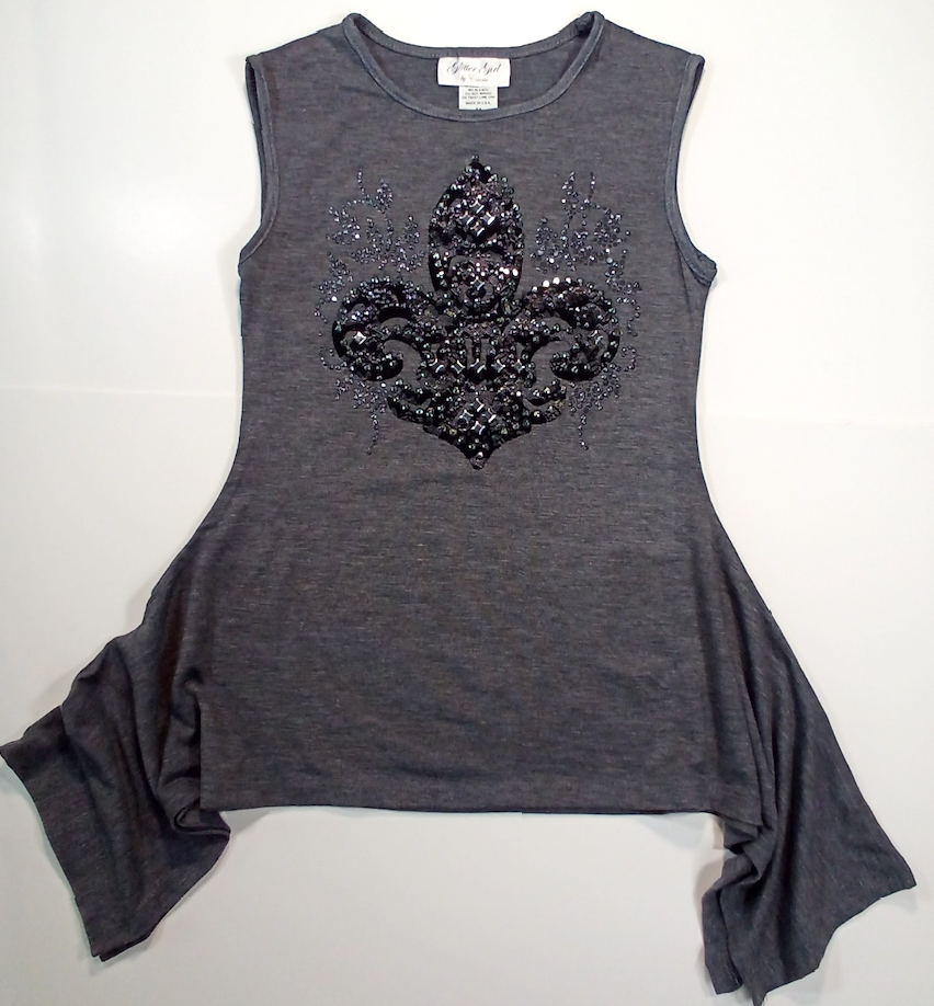 Girls Sleeveless Top - Tunic - Fleur Di li