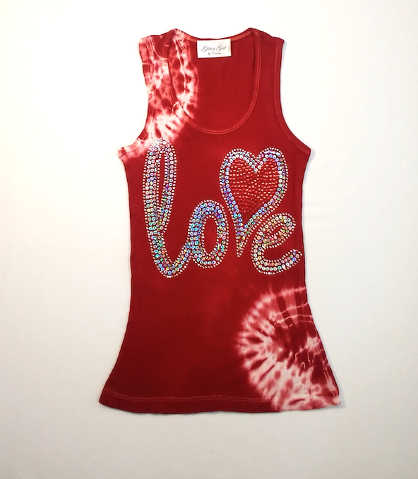 Girls Sleeveless Top - Love