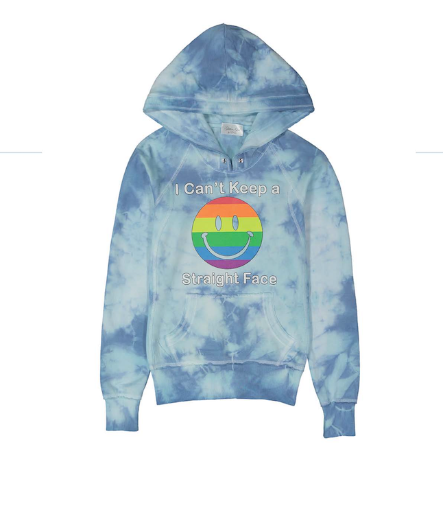 Girls Long Sleeve Pull Over Hoodie - Happy Face