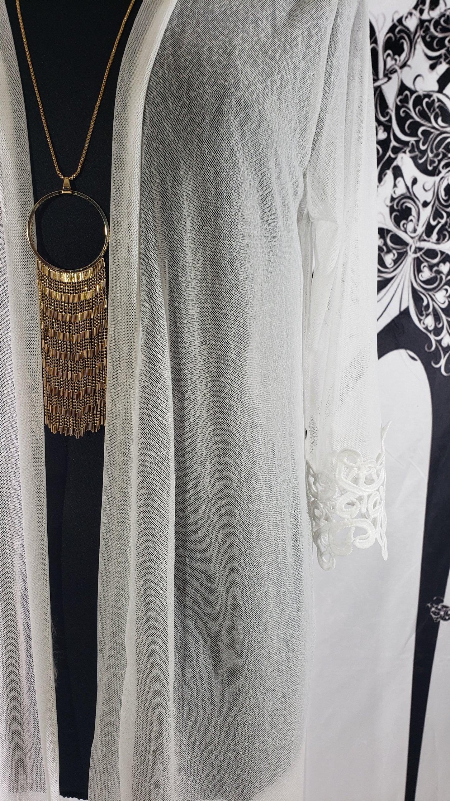 Women Kimono with Lace detail