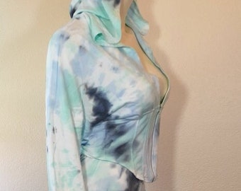 Women/Junior Zip Up Hoodie Tie Dye
