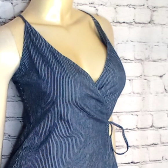 Women Striped Romper/Skort