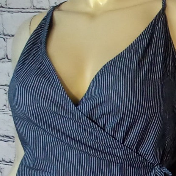 Women Striped Romper/Skort