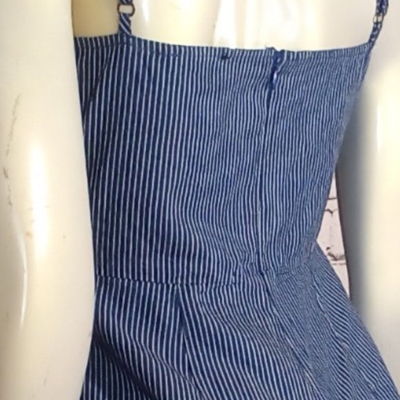 Women Striped Romper/Skort