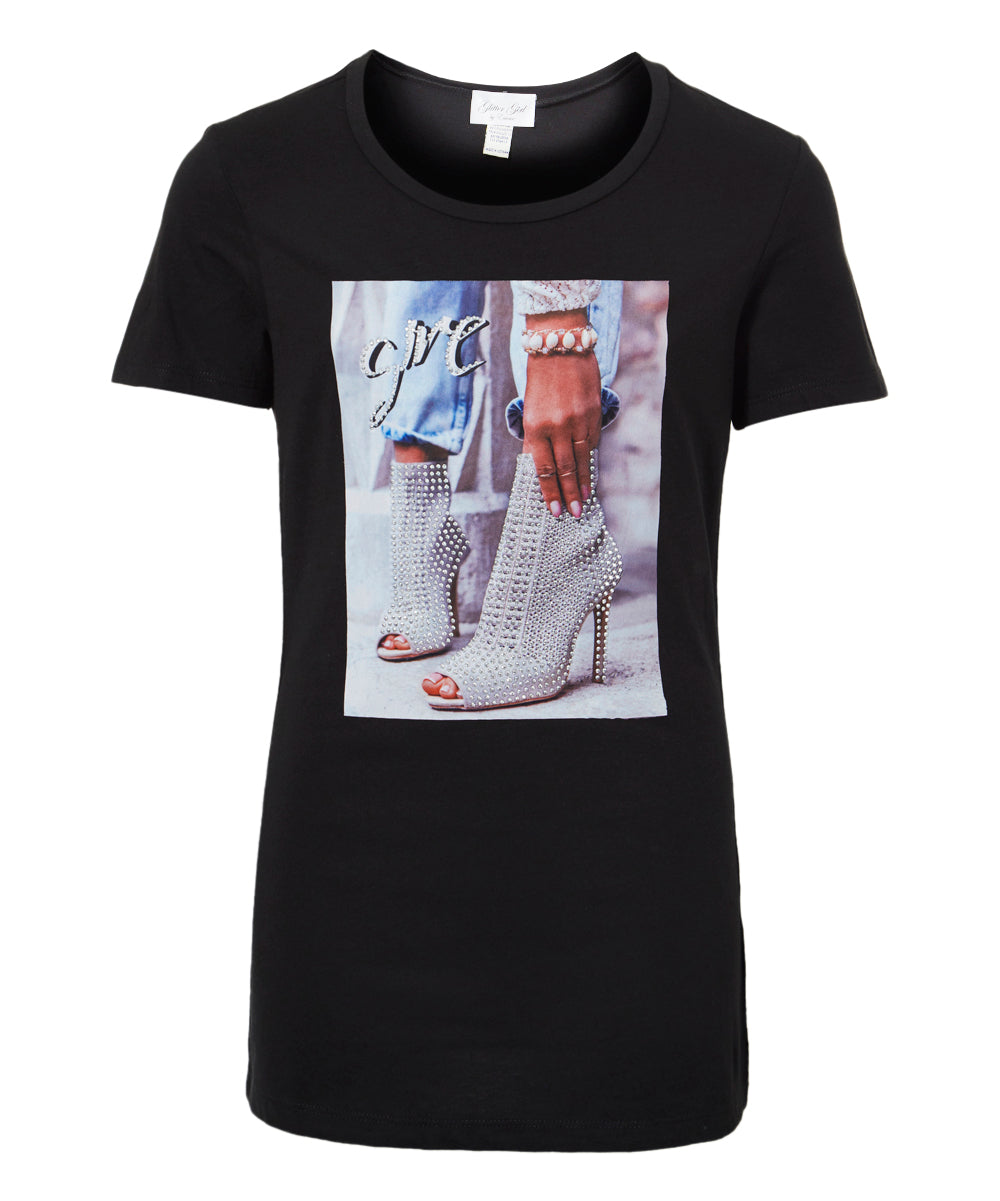 Girls & Junior Short Sleeve Top - Graphic By Glitter Girl