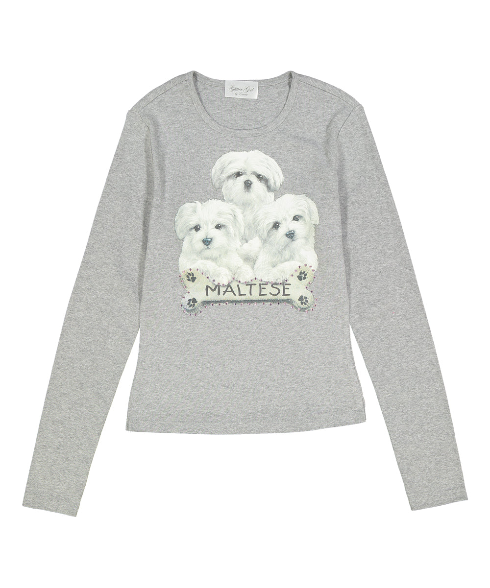 Girls Long Sleeve Top - Maltese