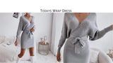 Women New Wrap Dresses