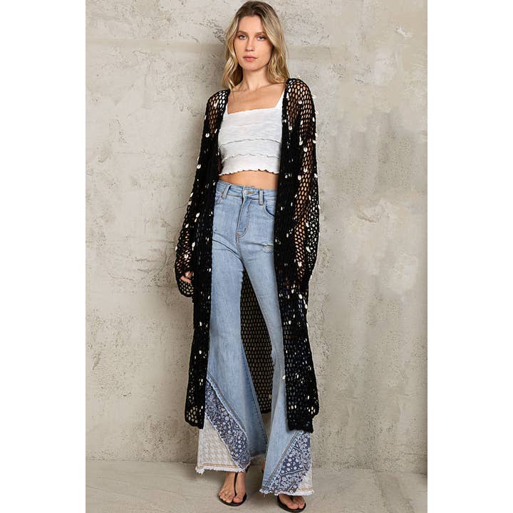 Women Long Length Thin Sweater
