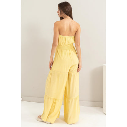 Women Jumpsuit Textured Tube Top  By Hyfve