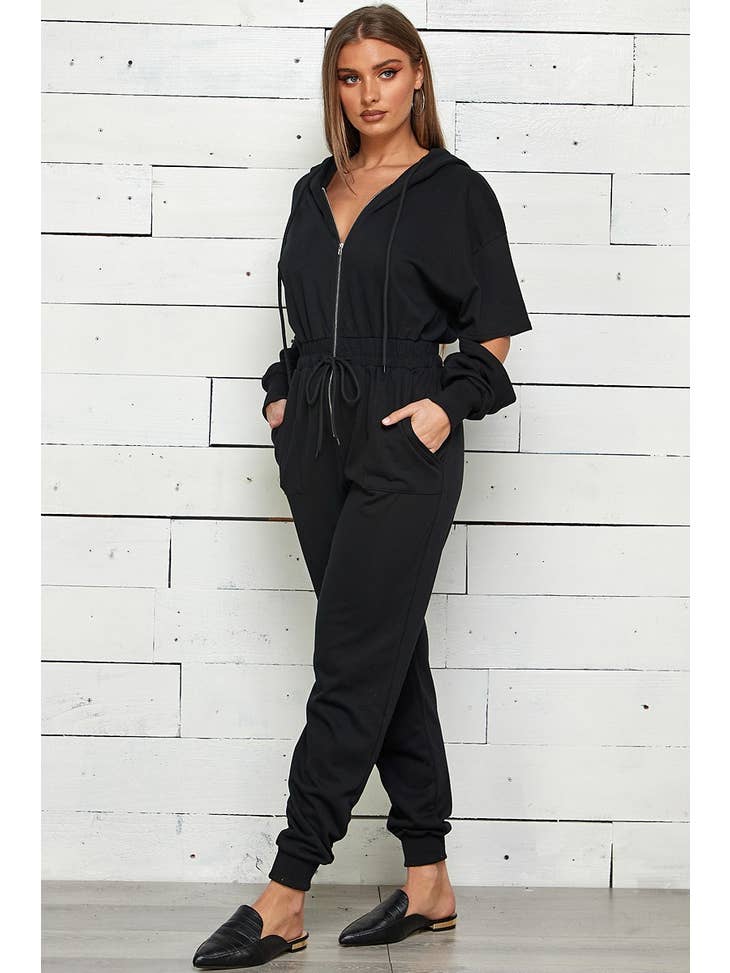 Women French Terry Jumpsuit by Shop Michella