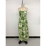 Elegant Strapless Printed Sleeveless Jumpsuit