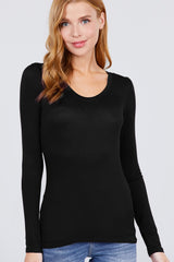 Women Long  Sleeve Cotton Tee Shirt