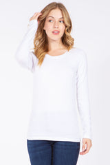 Women Long  Sleeve Cotton Tee Shirt