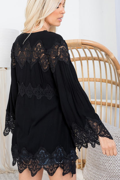 Women Lace Tunic