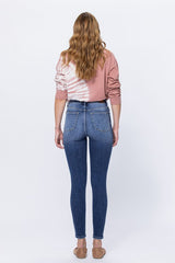 Women Jeans Button Front-Push Up/High Rise
