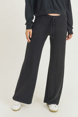 Women's Drawstring Wide Leg Lounge or on the Go Pants.