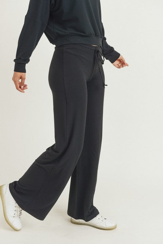 Women's Drawstring Wide Leg Lounge or on the Go Pants.