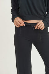 Women's Drawstring Wide Leg Lounge or on the Go Pants.