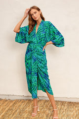 Women Floral Wrap Dress