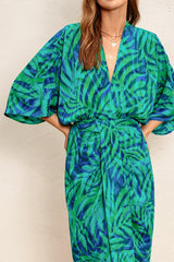 Women Floral Wrap Dress