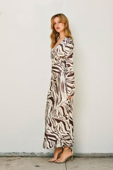 Women Animal Print Maxi Dress