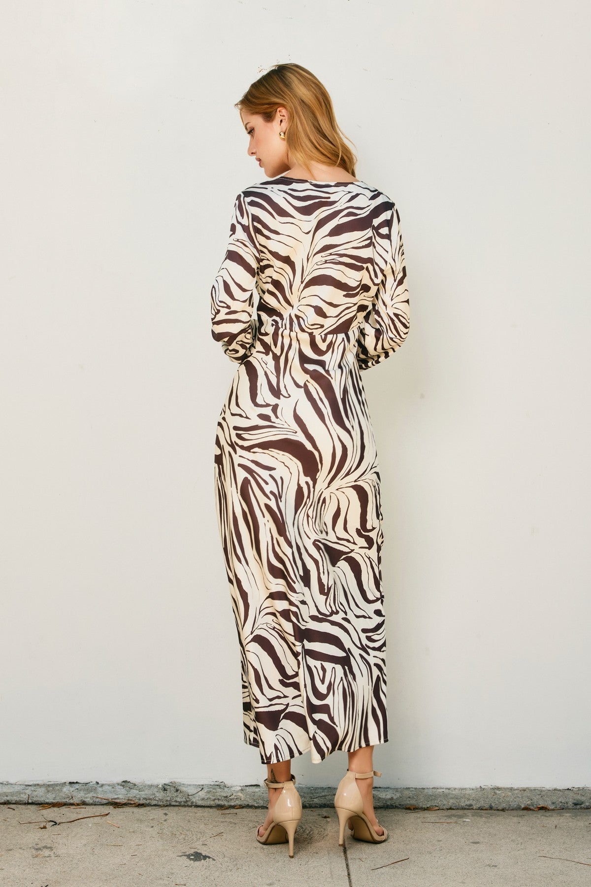 Women Animal Print Maxi Dress