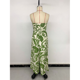 Elegant Strapless Printed Sleeveless Jumpsuit
