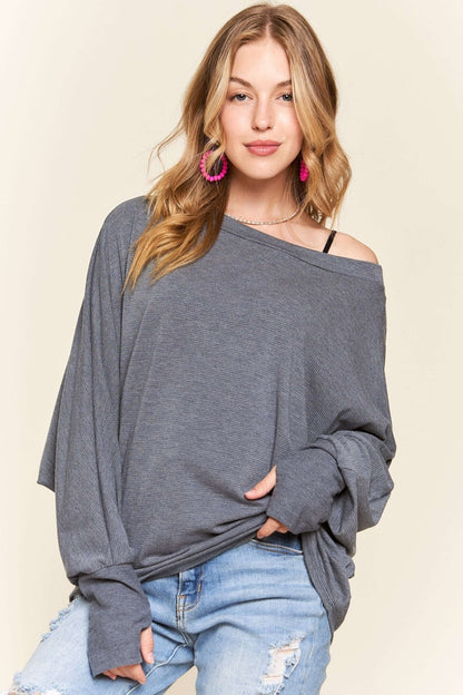 Women Off the Shoulder Tunic Top