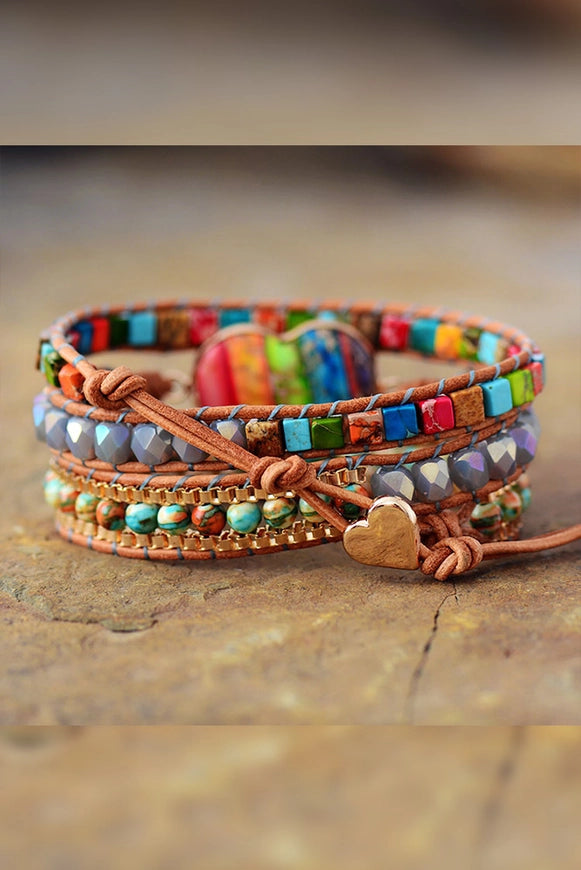 Women Multicolor Stone Bracelet