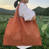 Women Foldable Portable Reusable Shopping Bag with Designer Print Tote Bag