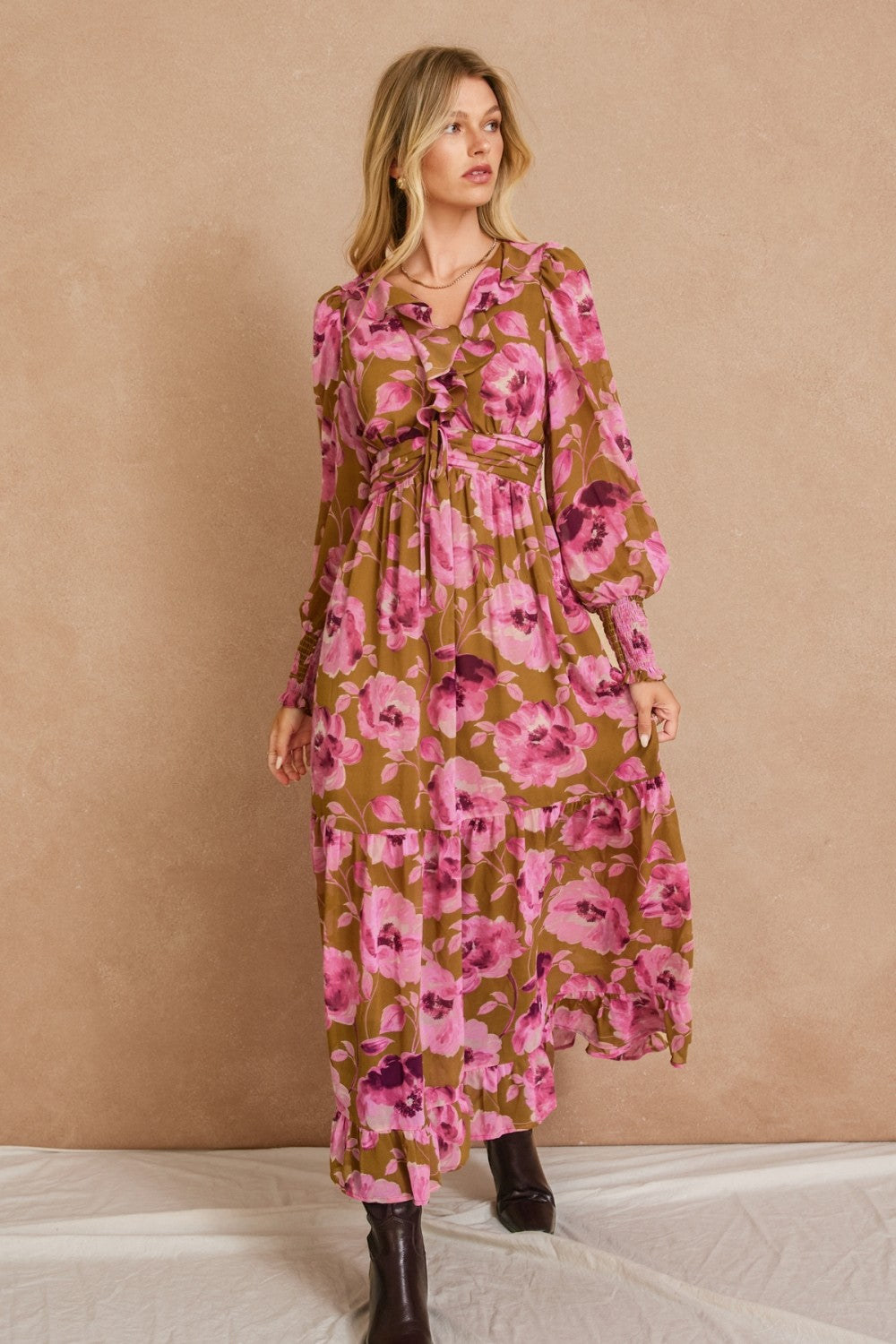 Women Floral Maxi Dress