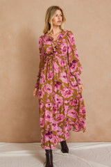 Women Floral Maxi Dress