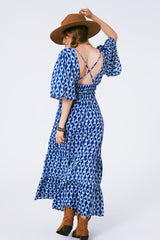 Women Boho Maxi Dress Print